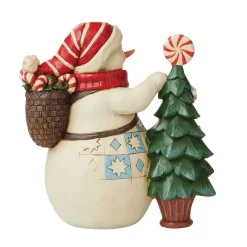 Jim Shore Heartwood Creek Snowman With Candy Tree