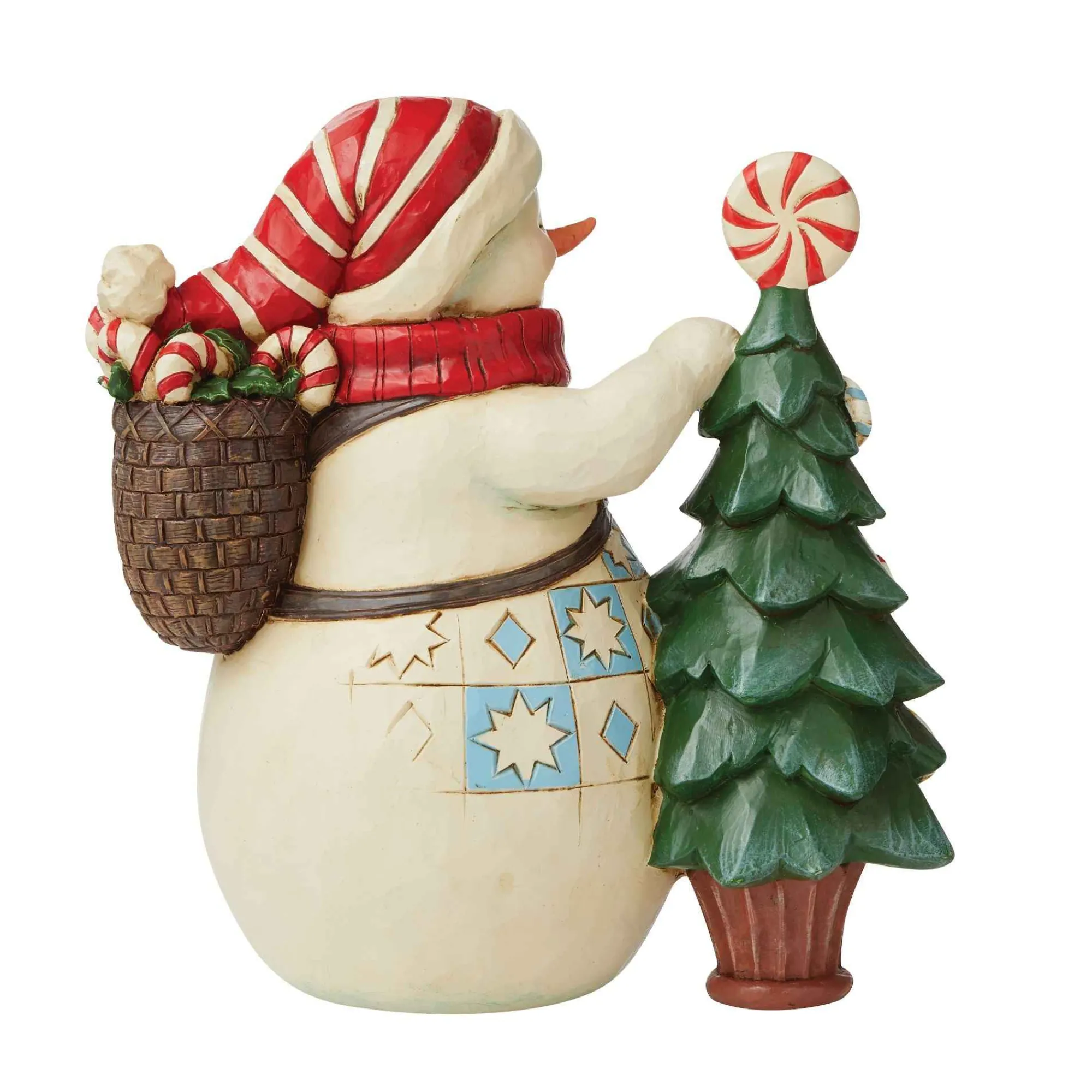 Jim Shore Heartwood Creek Snowman With Candy Tree