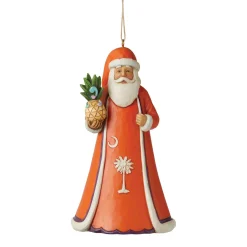Jim Shore Heartwood Creek Southcarolina Orange Santa Orn