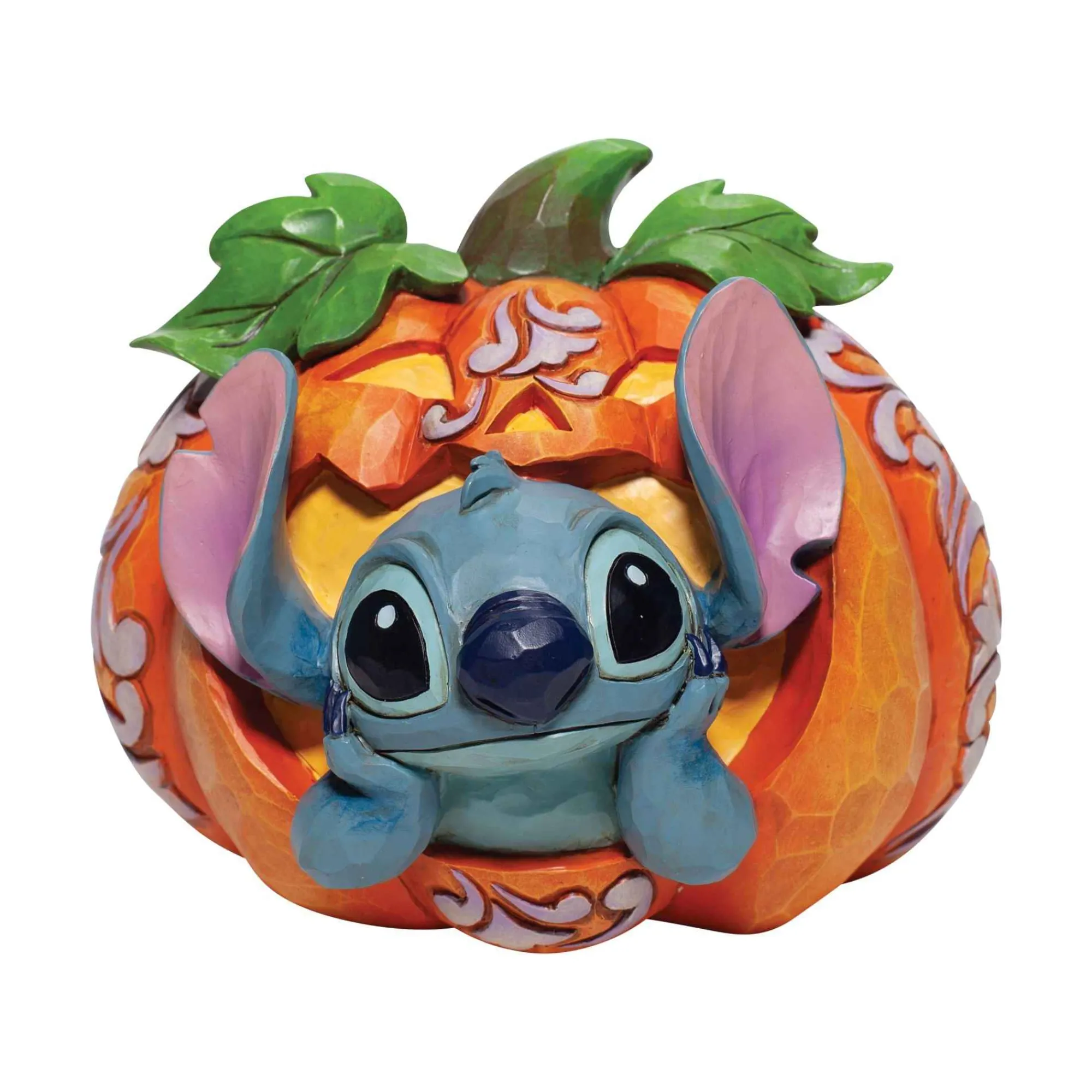 Disney Traditions Stitch In Jack O Lantern