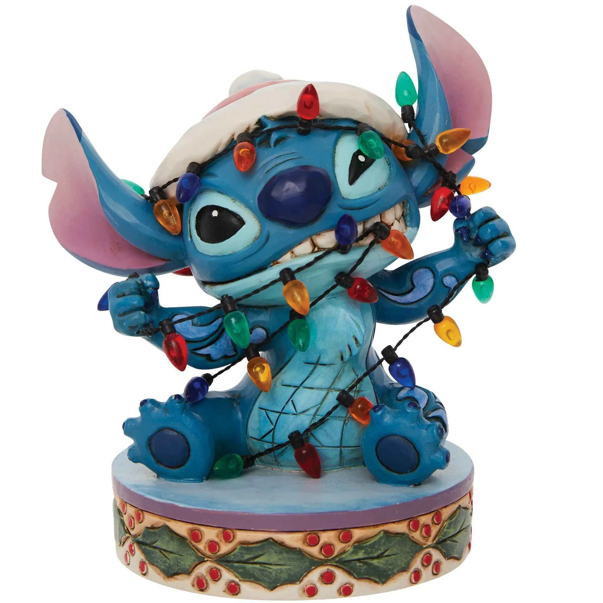 Disney Traditions Stitch Wrapped In Christmas Li