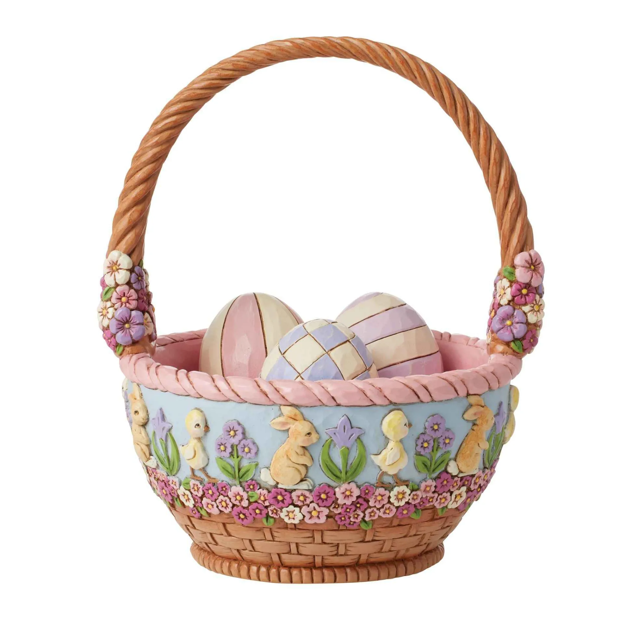 Jim Shore Heartwood Creek 19Th Annual Easter Basket W/Eg