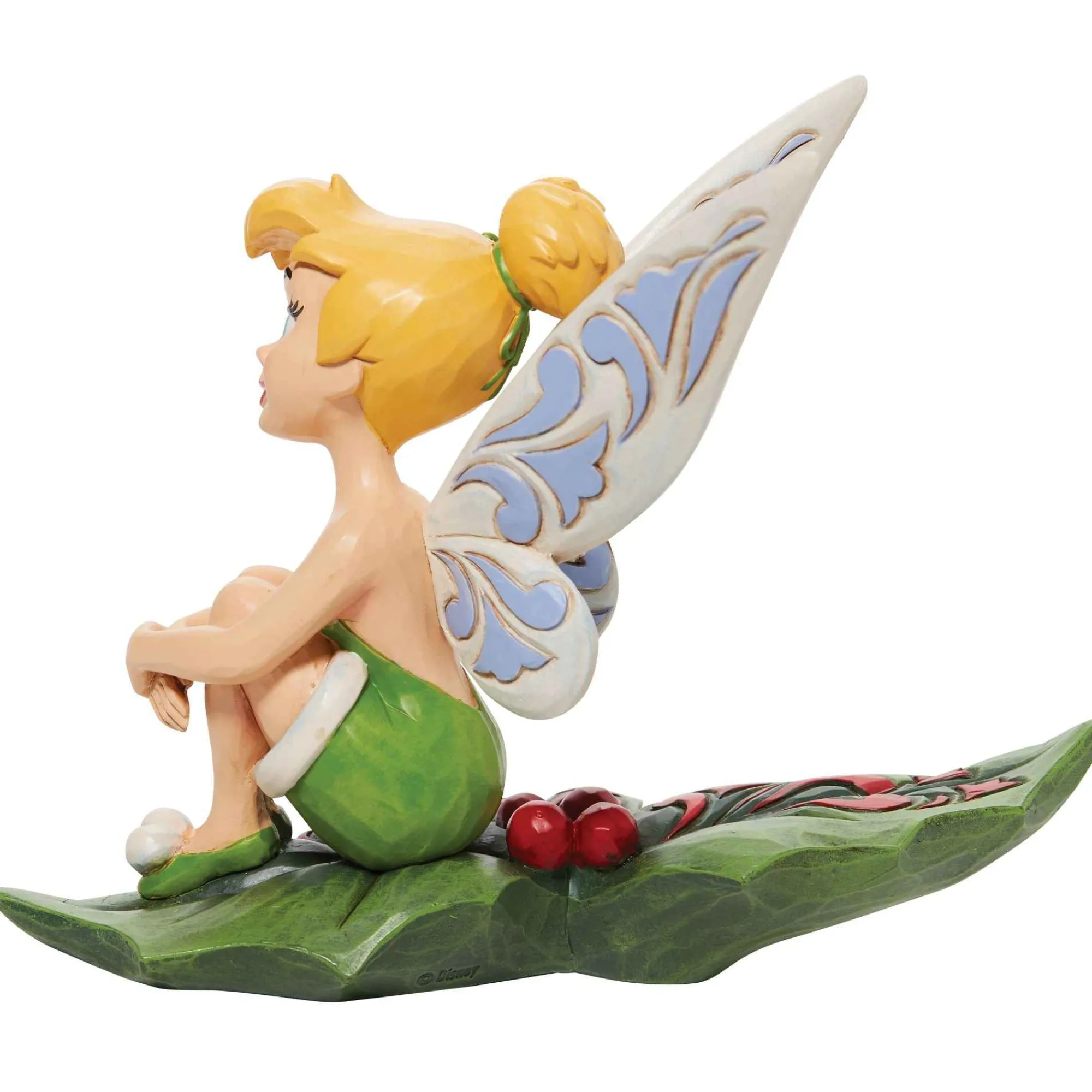 Disney Traditions Tinker Bell Sitting On Holly