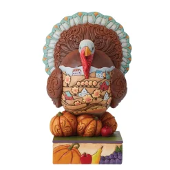 Jim Shore Heartwood Creek Traditional Turkey Scene Fig