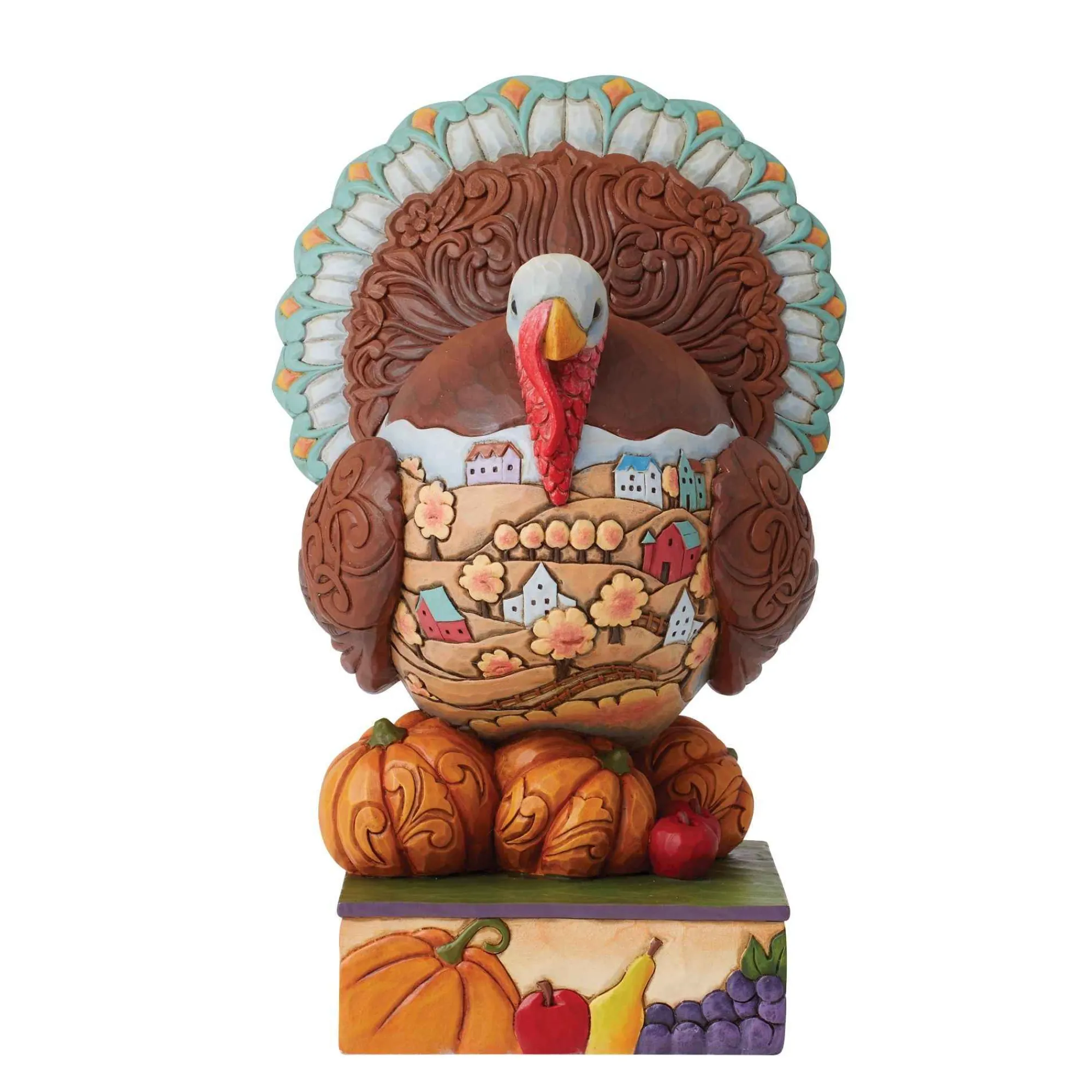 Jim Shore Heartwood Creek Traditional Turkey Scene Fig