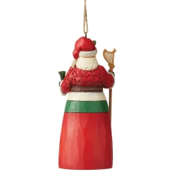 Jim Shore Heartwood Creek Welsh Santa Ornament