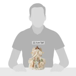 Jim Shore Heartwood Creek White Woodland Angel With Coat