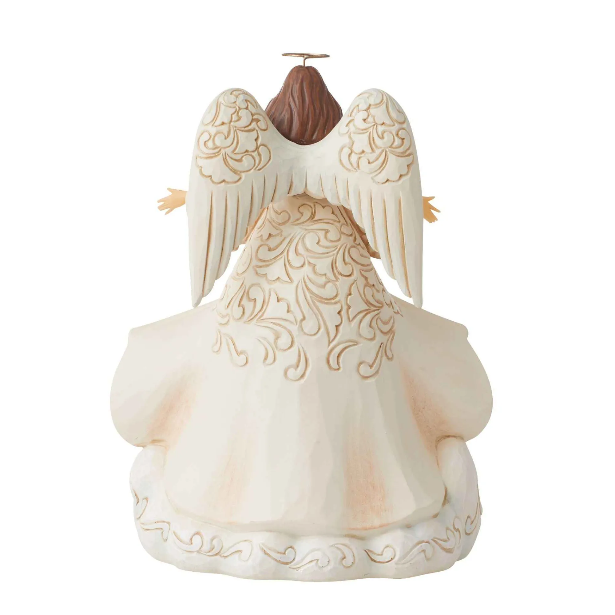 Jim Shore Heartwood Creek White Woodland Angel With Coat