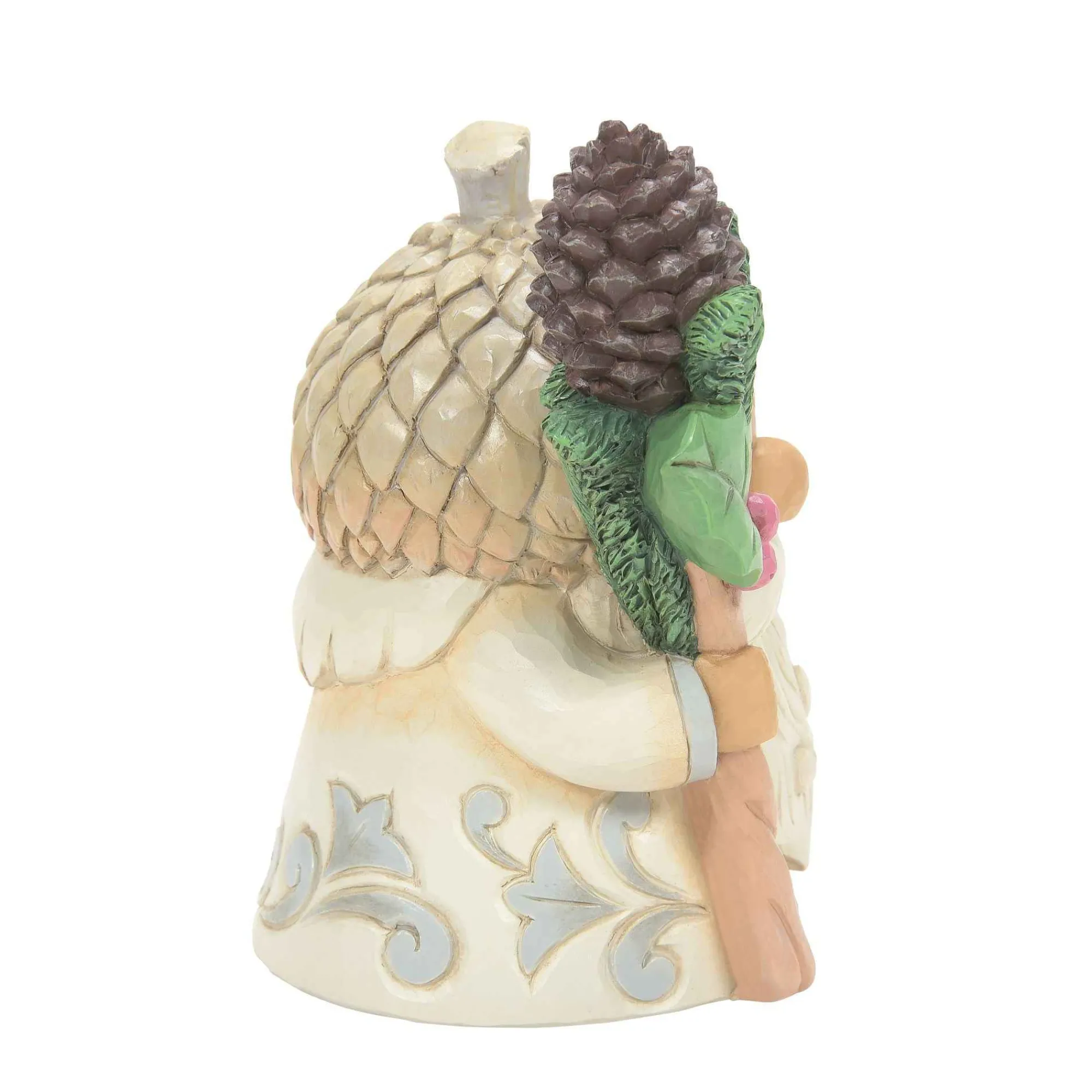 Jim Shore Heartwood Creek White Woodland Gnome Acorn Hat