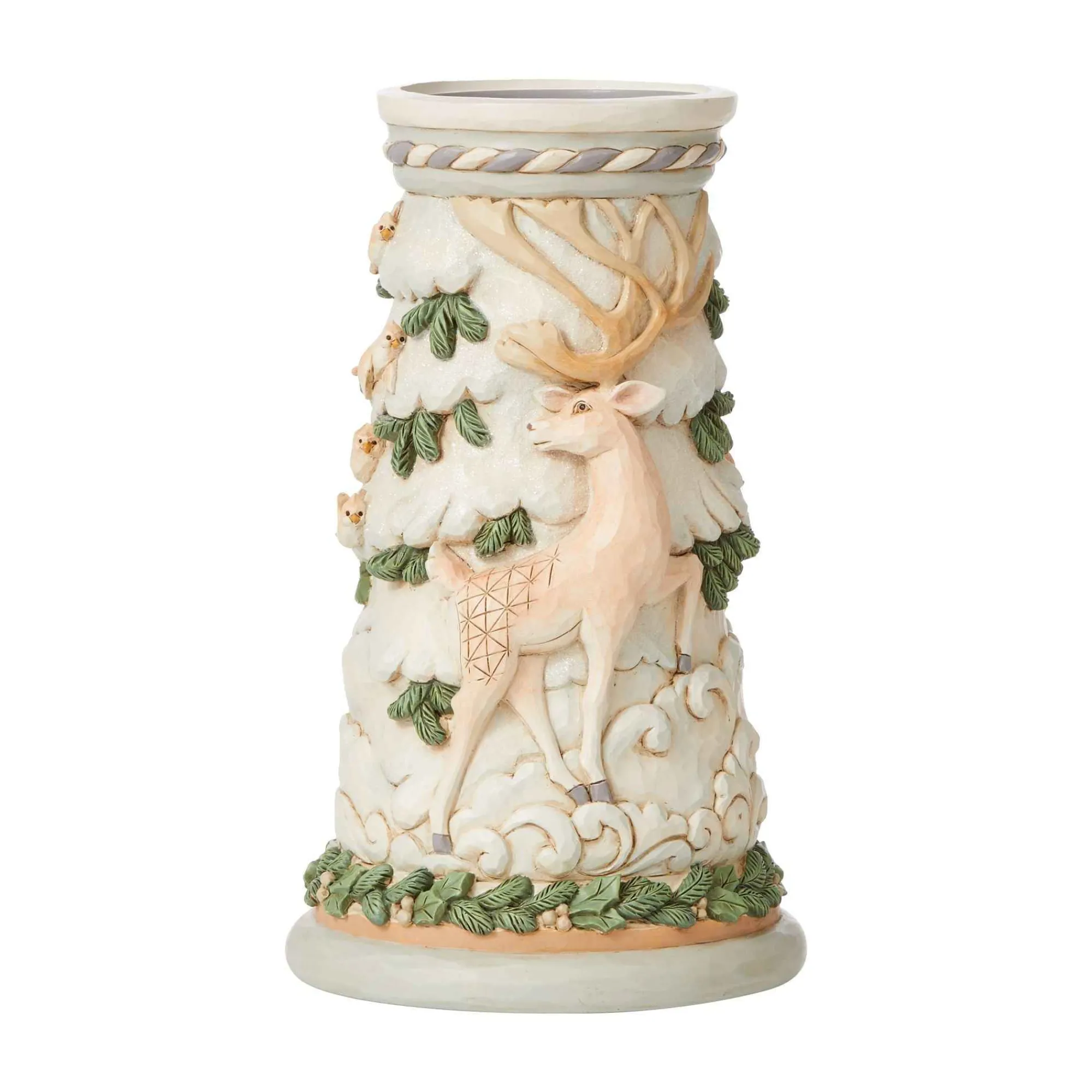 Jim Shore Heartwood Creek Woodland Deer Candleholder