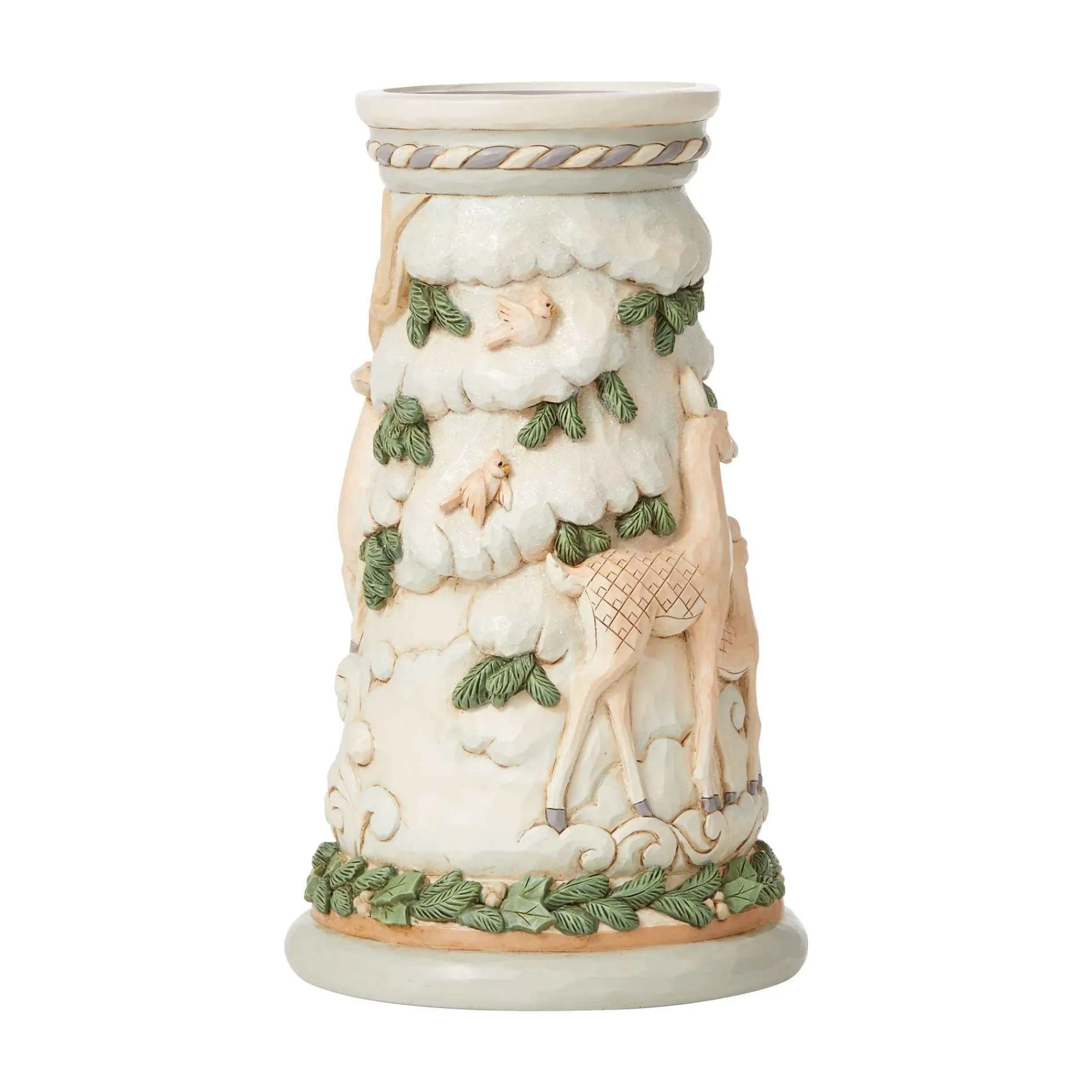 Jim Shore Heartwood Creek Woodland Deer Candleholder