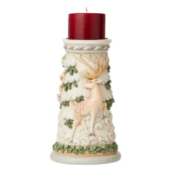 Jim Shore Heartwood Creek Woodland Deer Candleholder