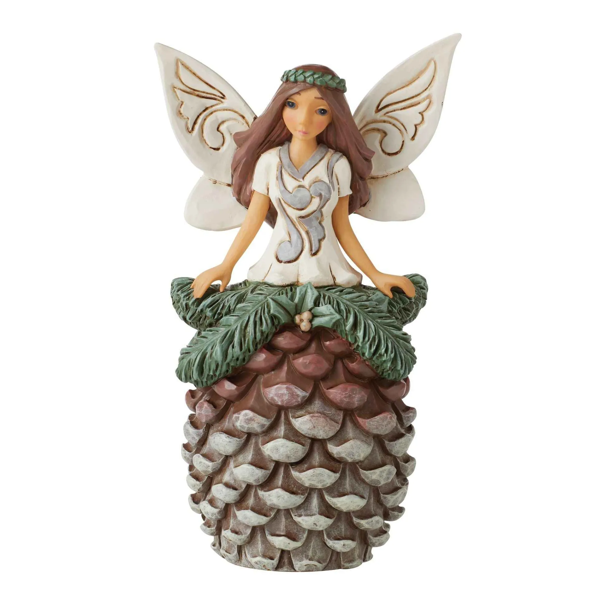 Jim Shore Heartwood Creek Woodland Fairy Pinecone Skirt