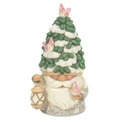 Jim Shore Heartwood Creek Woodland Gnome Evergreen Hat