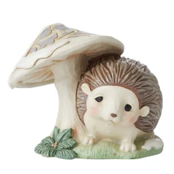 Jim Shore Heartwood Creek Woodland Hedgehog By Mushroom