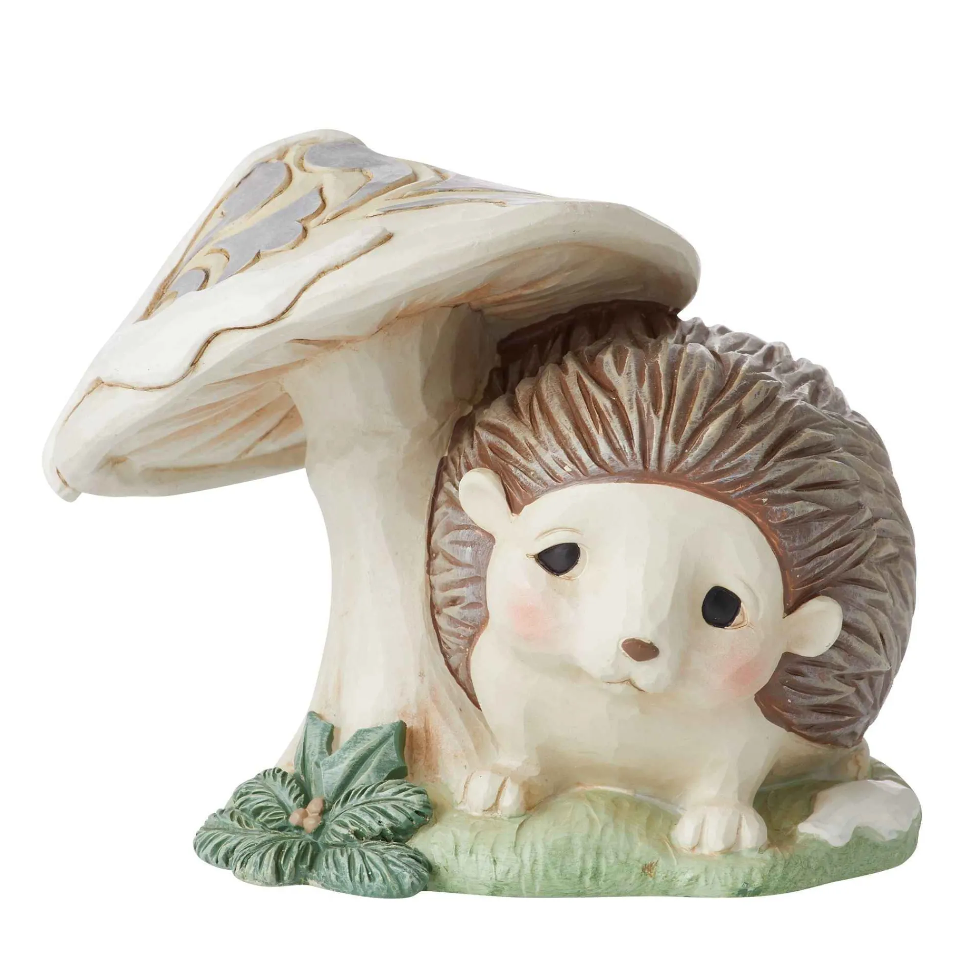 Jim Shore Heartwood Creek Woodland Hedgehog By Mushroom
