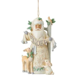 Jim Shore Heartwood Creek Woodland Santa Noel Ornament