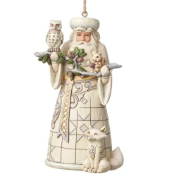 Jim Shore Heartwood Creek Woodland Santa Ornament
