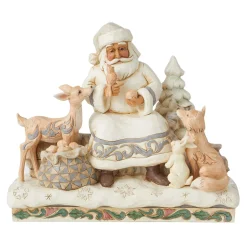 Jim Shore Heartwood Creek Woodland Santa Sitting/Animals