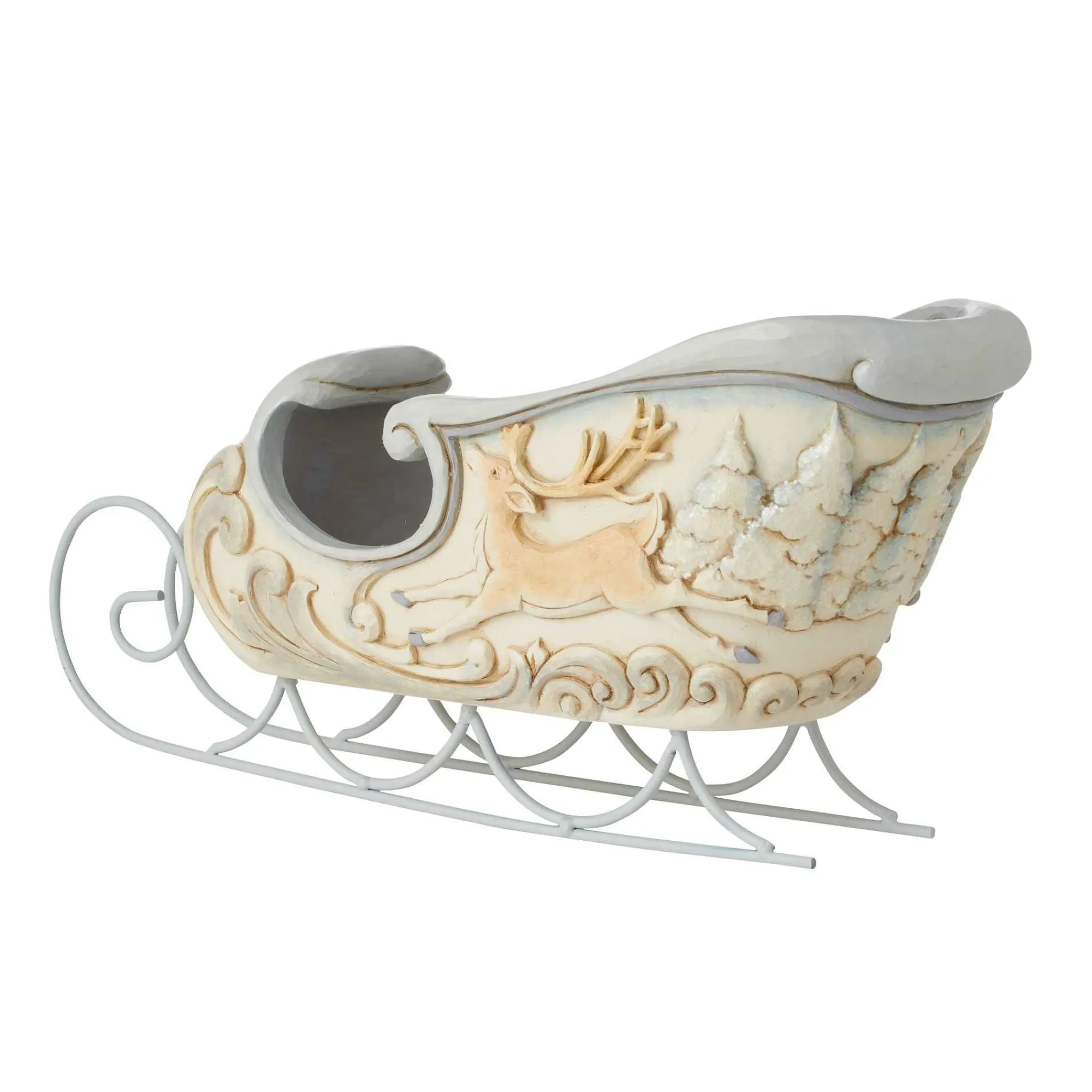 Jim Shore Heartwood Creek Woodland Sleigh Center Piece