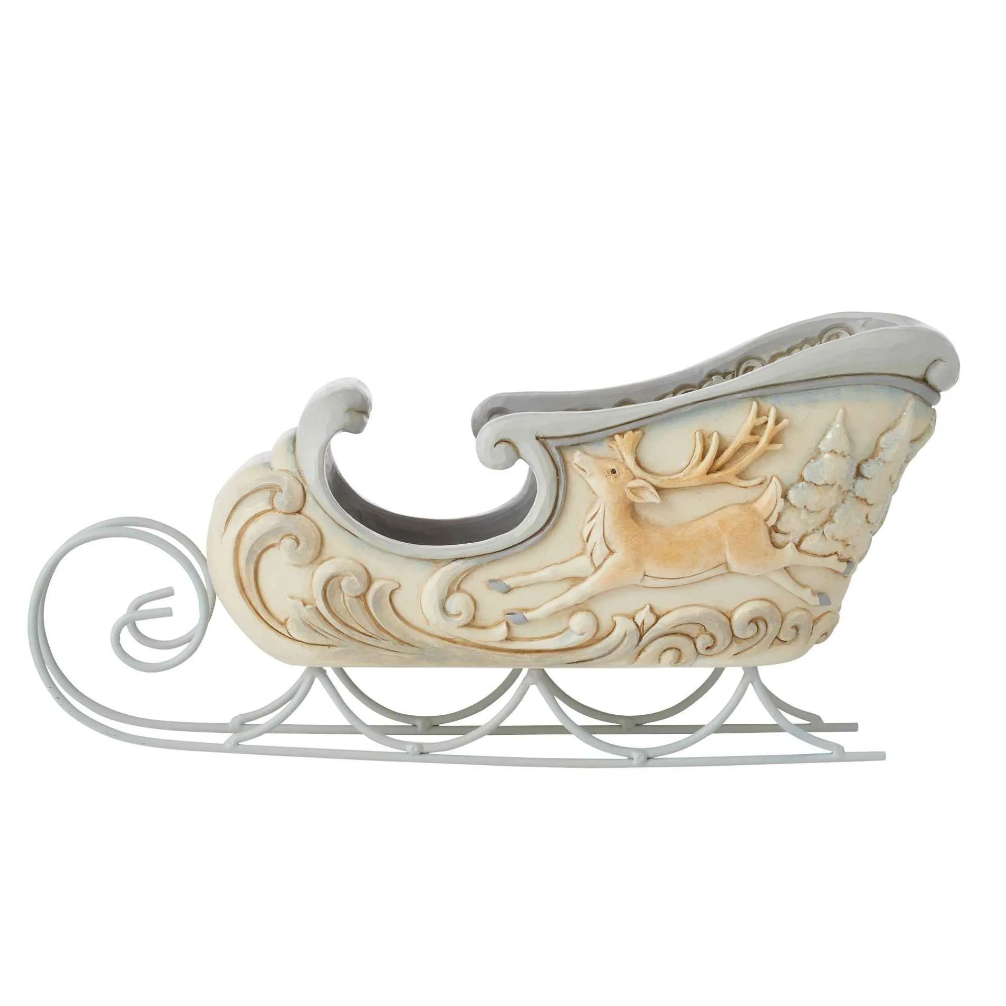 Jim Shore Heartwood Creek Woodland Sleigh Center Piece
