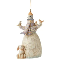 Jim Shore Heartwood Creek Woodland Snowman Ornament