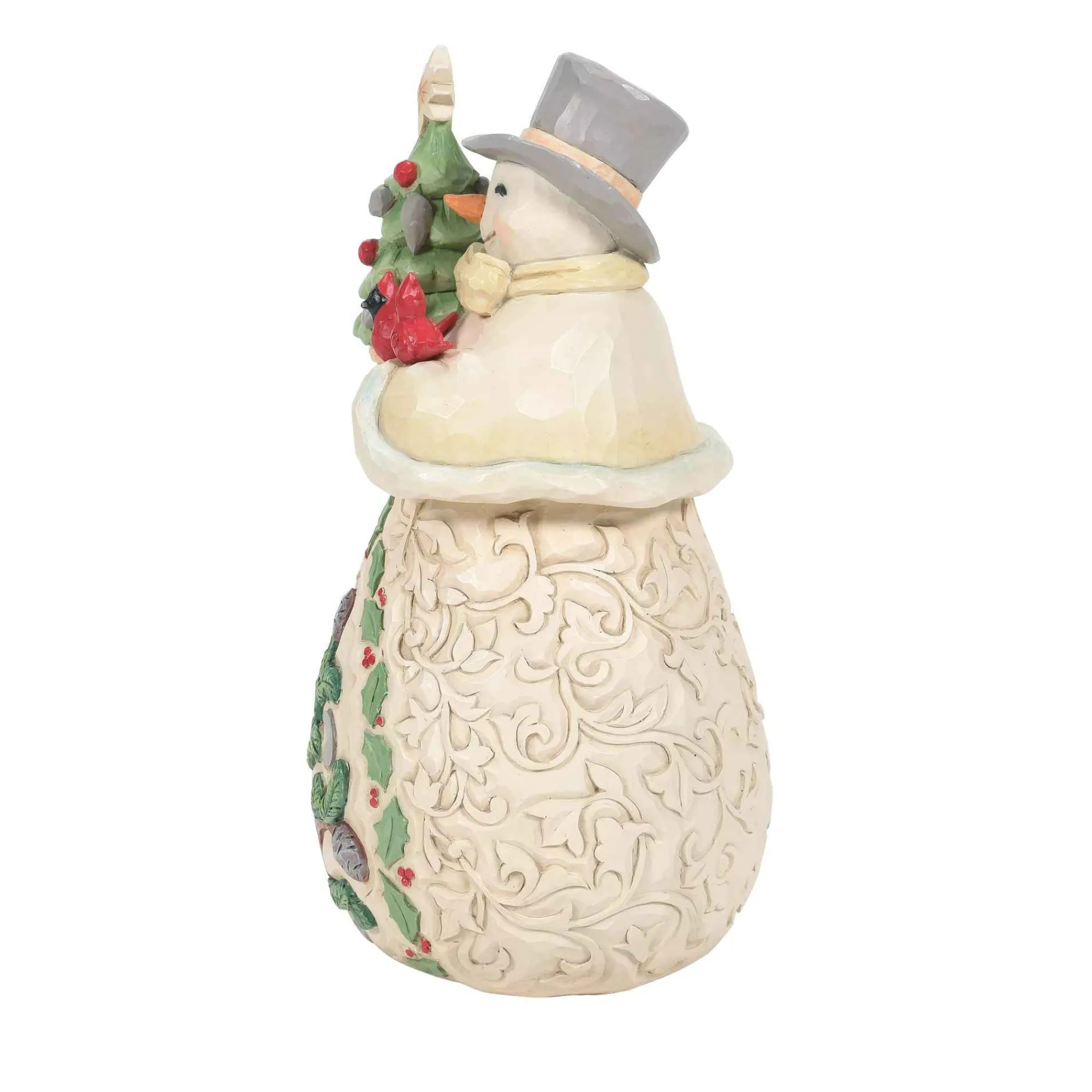 Jim Shore Heartwood Creek Woodland Snowman Withevergreen