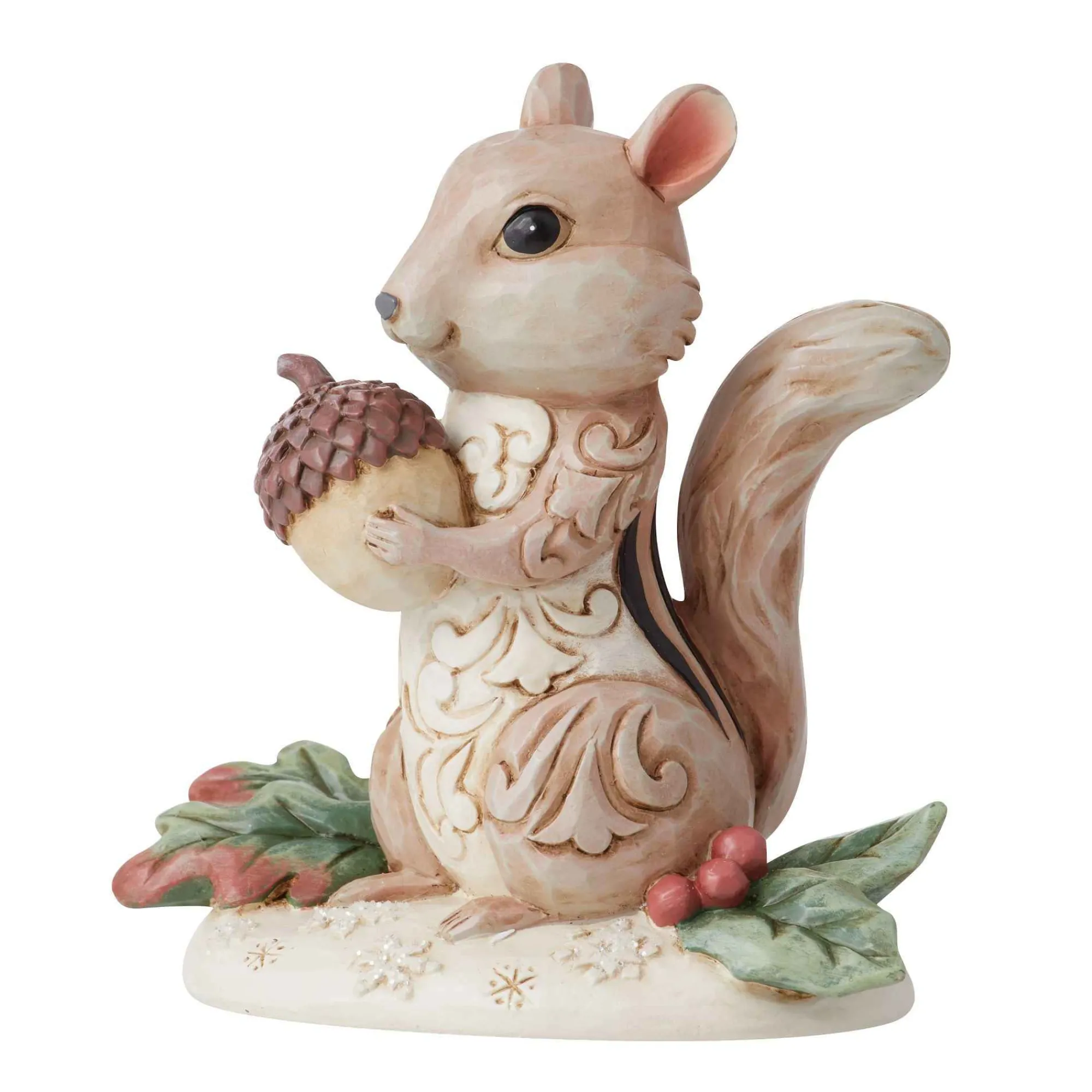 Jim Shore Heartwood Creek Woodlnd Chipmunk Holding Acorn