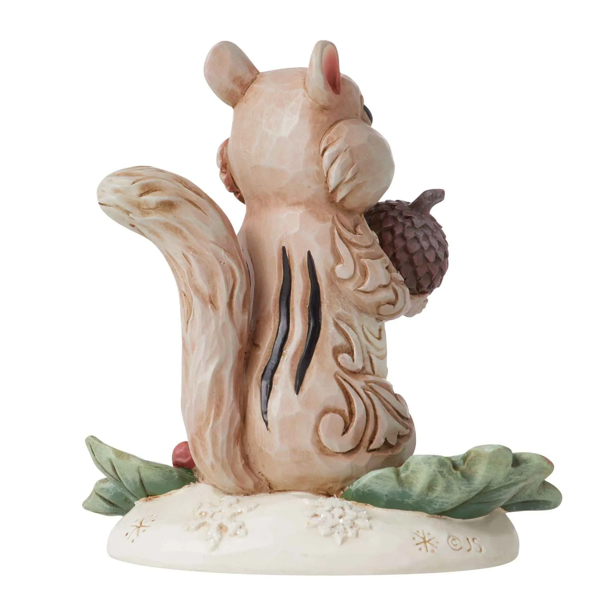 Jim Shore Heartwood Creek Woodlnd Chipmunk Holding Acorn